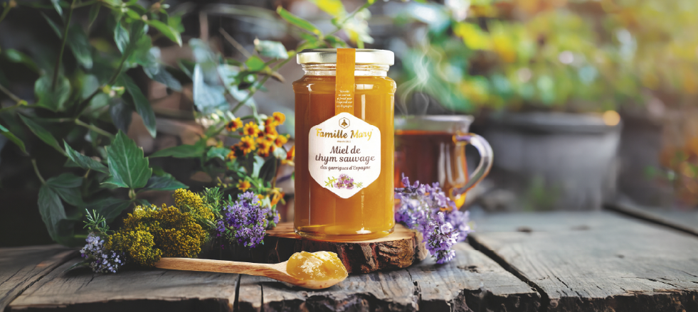 Miel de thym sauvage des garrigues d'Espagne