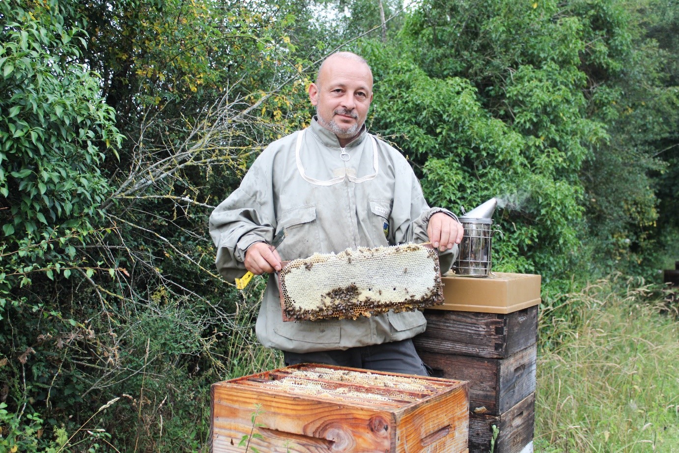 Christophe, apiculteur récoltant en Maine-et-Loire