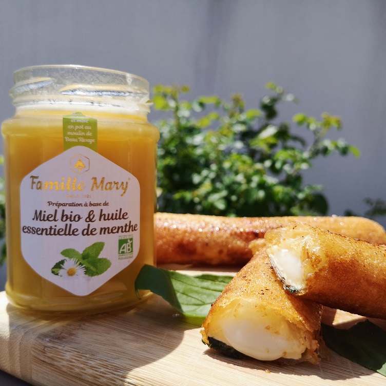 Croustillants de chèvre au citron, Miel & Menthe