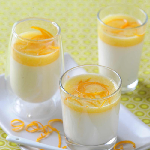 Blanc-manger au miel et fleur d'oranger