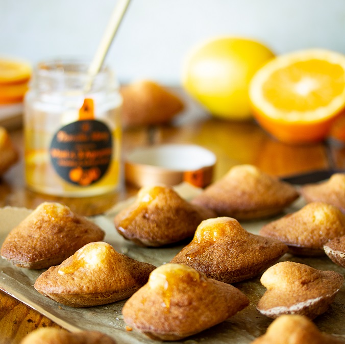 Madeleines au Miel et aux Agrumes