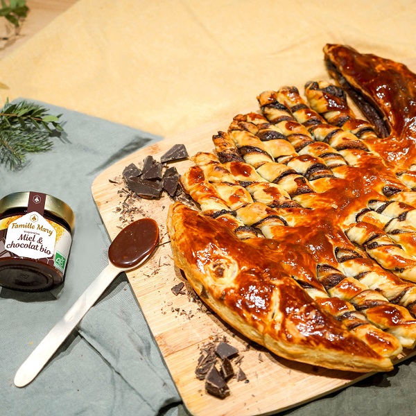Poisson feuilleté au miel & chocolat bio