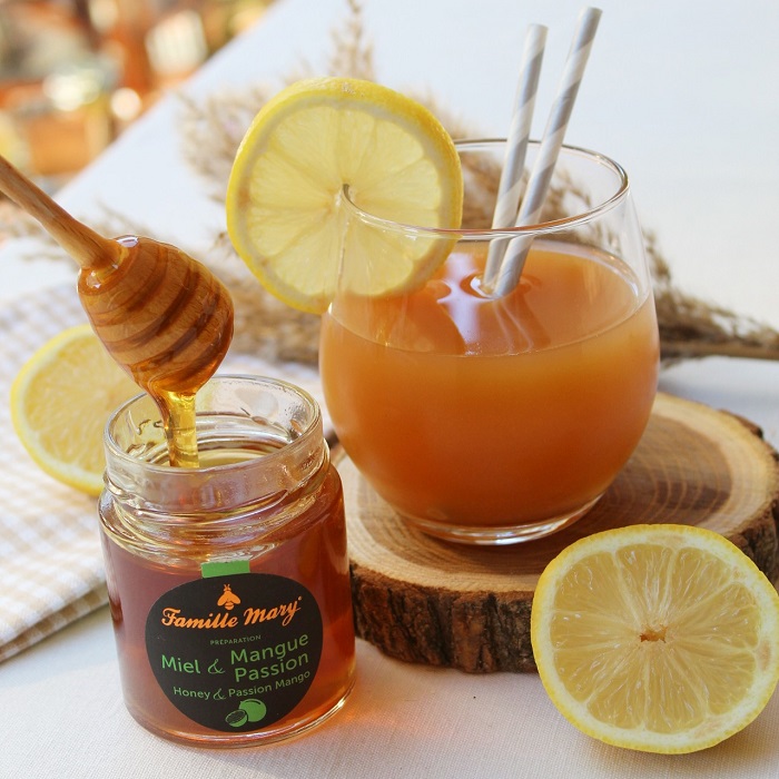 Cocktail sans alcool ananas et miel & mangue-passion
