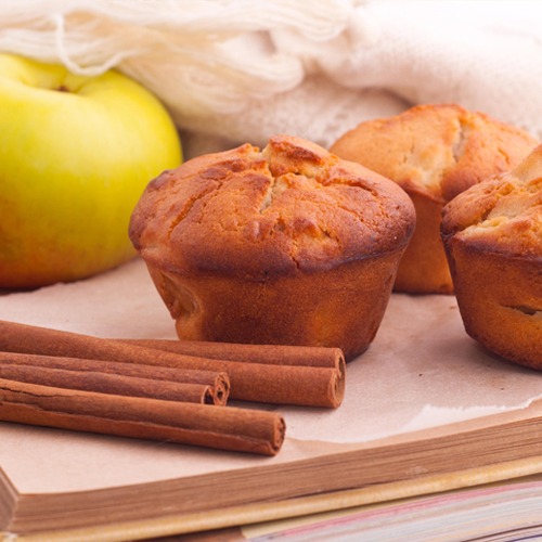 Muffins au miel et pommes