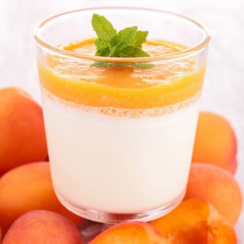 Panna Cotta vanille abricots au miel d'oranger