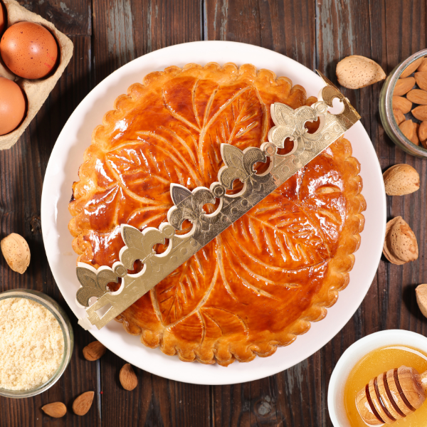 Galette des rois au miel d'acacia et aux amandes