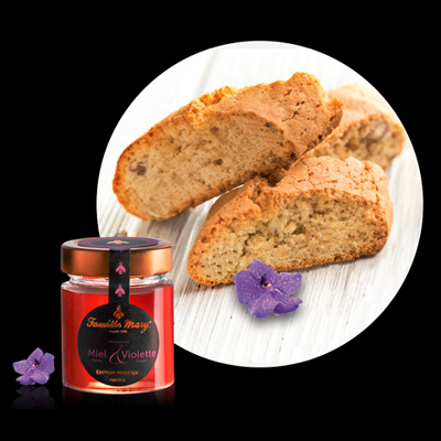 Petits gâteaux au Miel & Violette 