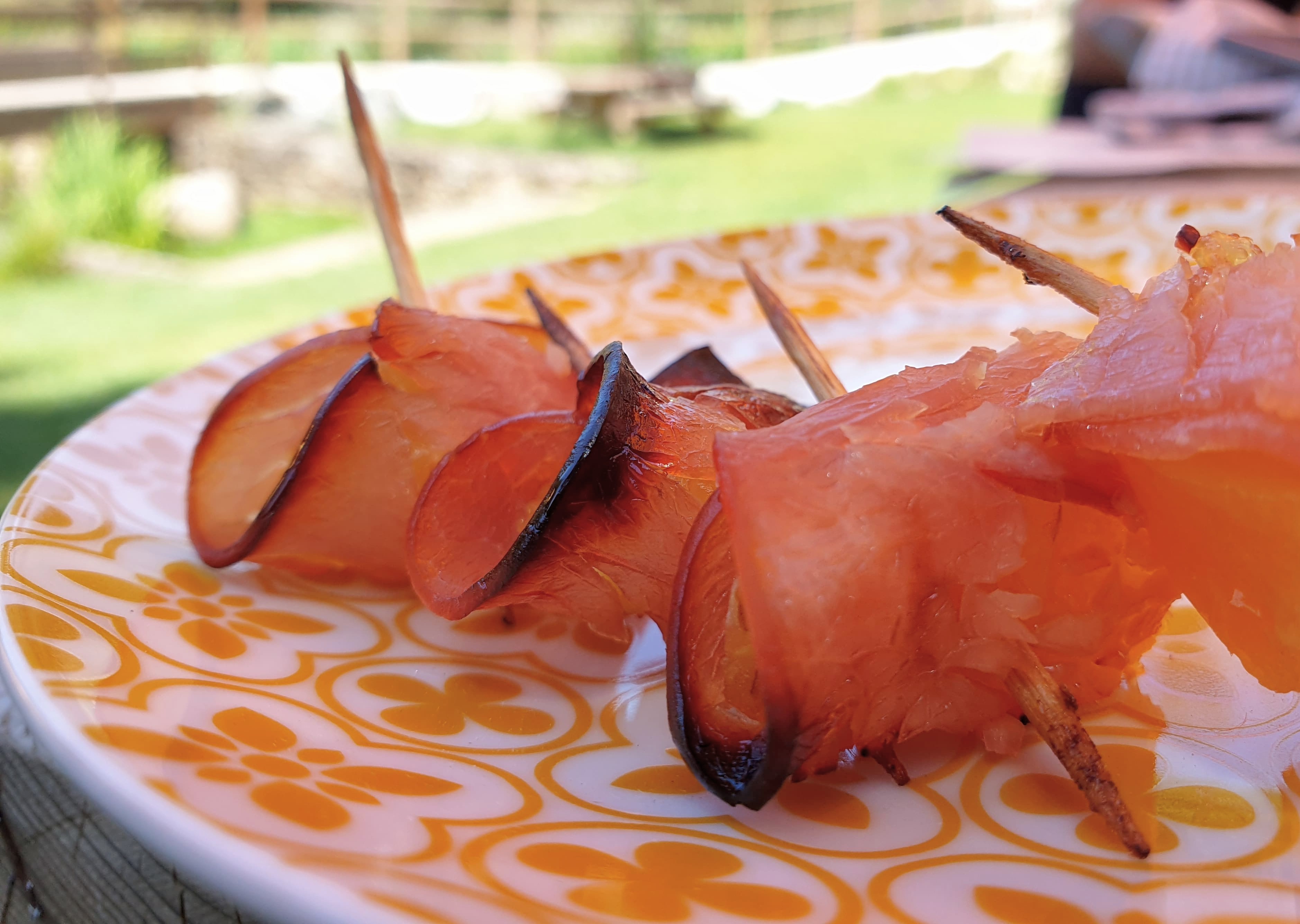 Bouchées d'ananas snackées